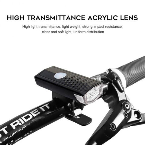 Conjunto de luzes de bicicleta recarregáveis USB super brilhantes dianteira e traseira, lâmpadas à prova d'água para segurança no ciclismo