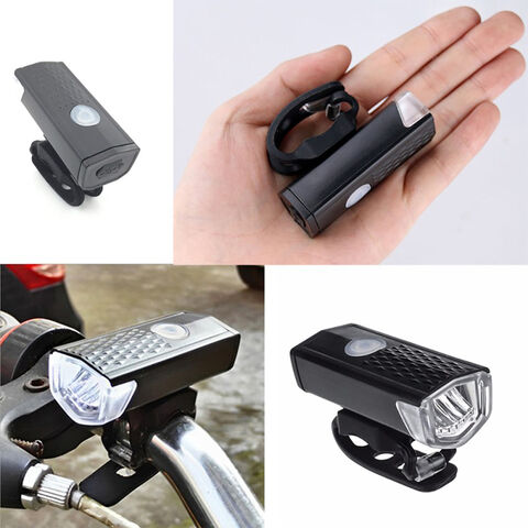 Conjunto de luzes de bicicleta recarregáveis USB super brilhantes dianteira e traseira, lâmpadas à prova d'água para segurança no ciclismo