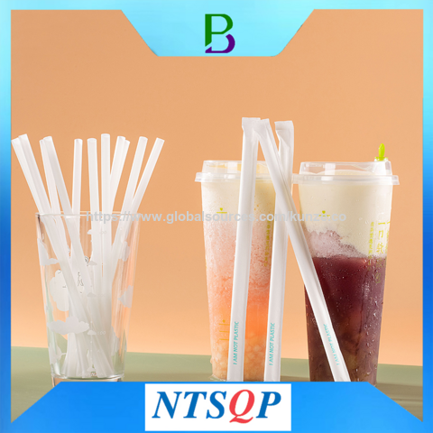 Pajitas Biodegradables de Alta Calidad y Seguras para Alimentos, PLA, Color y Tamaño Personalizables, Almidón de Maíz, Compostables, Desechables