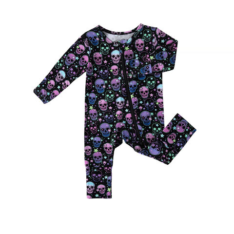 Schneller Versand Babykleidung mit Bambusfaser-Druck, Halloween-Motiv, Baby-Strampler, Halloween-Kostüm