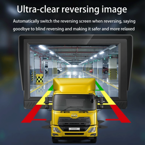 7-Zoll-LCD-AHD-1080P-LKW-Rückfahrkamerasystem IP69 wasserdichte Auto-Rückfahrhilfe für LKW-Pickup-RV-Camper
