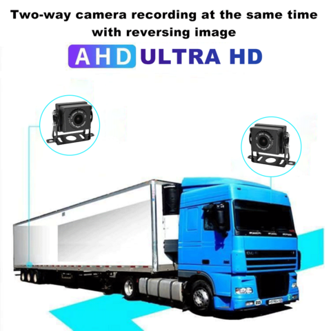 7-Zoll-LCD-AHD-1080P-LKW-Rückfahrkamerasystem IP69 wasserdichte Auto-Rückfahrhilfe für LKW-Pickup-RV-Camper