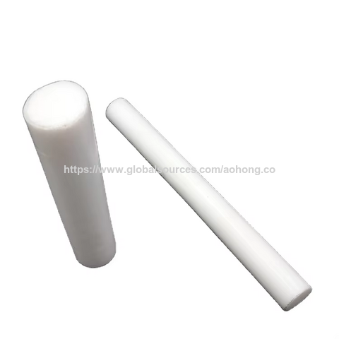 Fabricante Chino 100% Virgen Extruido Relleno PTFE Materia Prima Blanco PTFE Plástico Barra Redonda