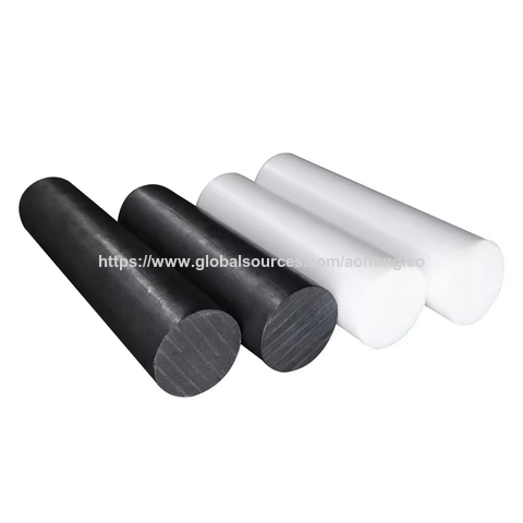 Fabricante Chino 100% Virgen Extruido Relleno PTFE Materia Prima Blanco PTFE Plástico Barra Redonda