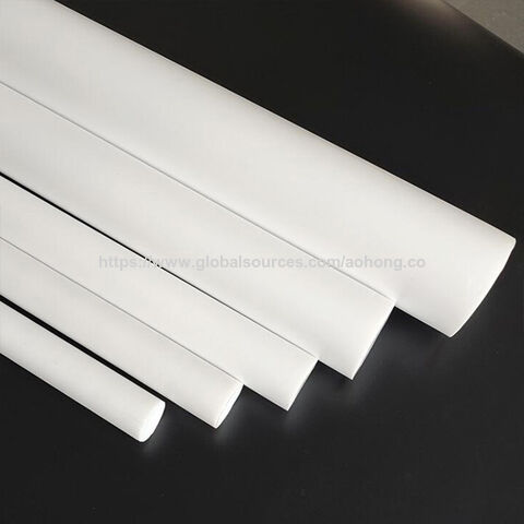 Fabricante Chino 100% Virgen Extruido Relleno PTFE Materia Prima Blanco PTFE Plástico Barra Redonda