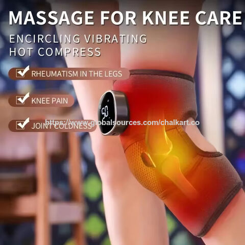 Massageador de joelho sem fio de 5 velocidades com preço de fábrica para alívio da dor, compressão quente, massageador de joelho quente com vibração para cintura e ombro
