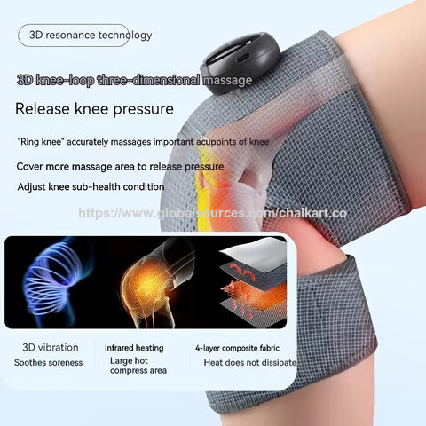 Massageador de joelho sem fio de 5 velocidades com preço de fábrica para alívio da dor, compressão quente, massageador de joelho quente com vibração para cintura e ombro