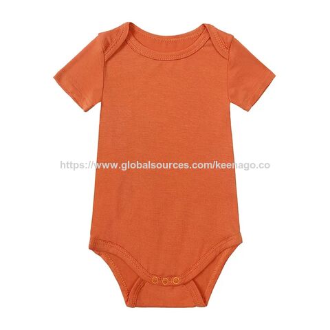 Pijama Unisex para Recién Nacido de Bambú y Spandex, Manga Corta con Botones, Mameluco Enterizo para Bebé