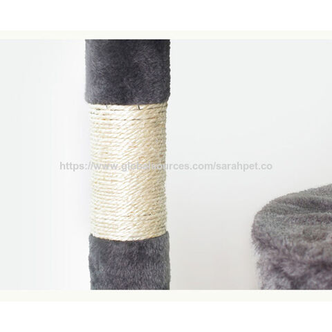 Arbre à Chat avec Niche, Poteaux à Griffer en Sisal & Plateformes de Saut à Prix d'Usine - Meubles pour Chats Multi-Niveaux Robustes pour Grands Chats