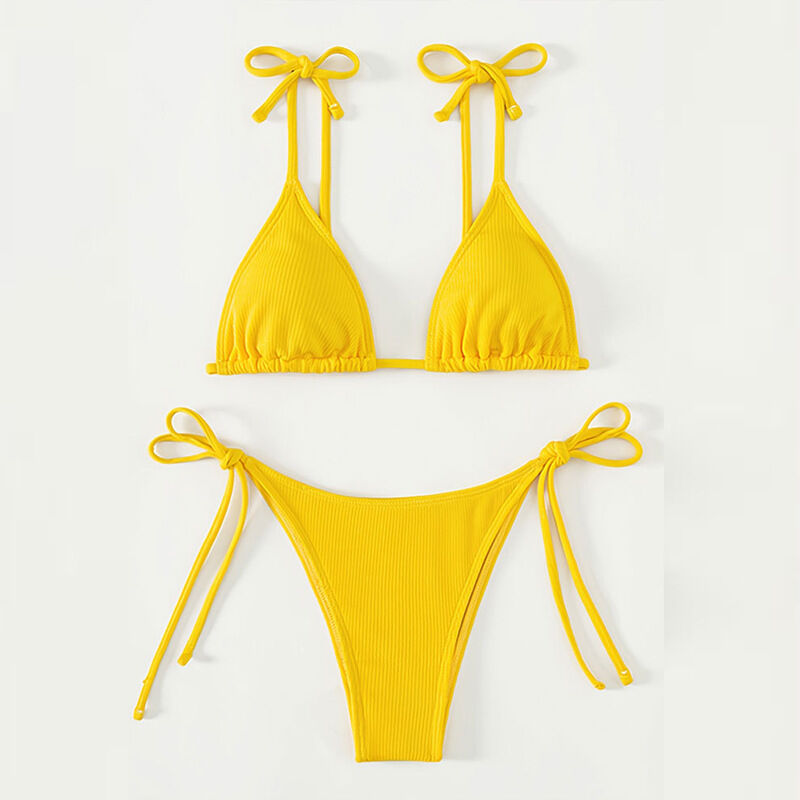 Solid Color Bikini Swimwear main image 1
