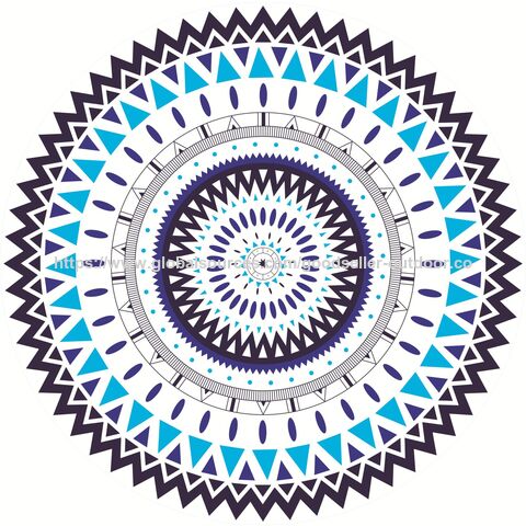Alfombra de Meditación de Nuevo Diseño Círculo Gitano Algodón Mantel Toalla de Playa