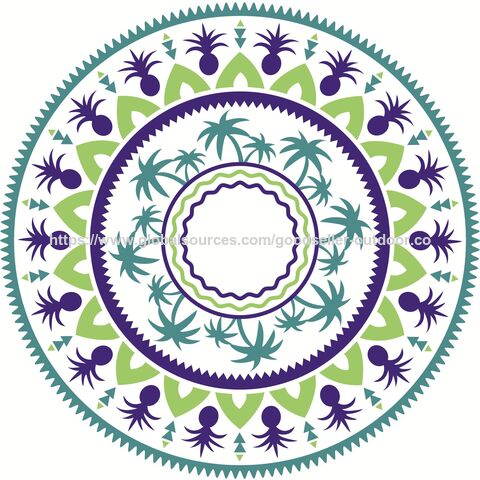 Alfombra de Meditación de Nuevo Diseño Círculo Gitano Algodón Mantel Toalla de Playa