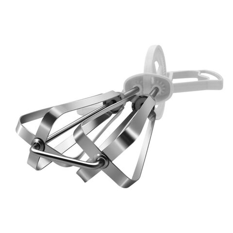 Rotary Hand Whip Whisk Stainless Steel Egg Beater Kitchen Cooking Tool