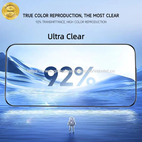 Erschütterungsfestes, wasserdichtes, hochtransparentes Schutzglas, blasenfrei, 3-fach verstärkt, 2.5D Displayschutzfolie für iPhone 16 Pro/17 Air