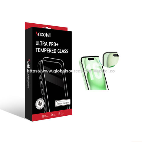 Erschütterungsfestes, wasserdichtes, hochtransparentes Schutzglas, blasenfrei, 3-fach verstärkt, 2.5D Displayschutzfolie für iPhone 16 Pro/17 Air