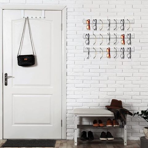 Organizador de Gafas de Sol Acrílico para Montaje en Pared, Estante de Exhibición para Gafas