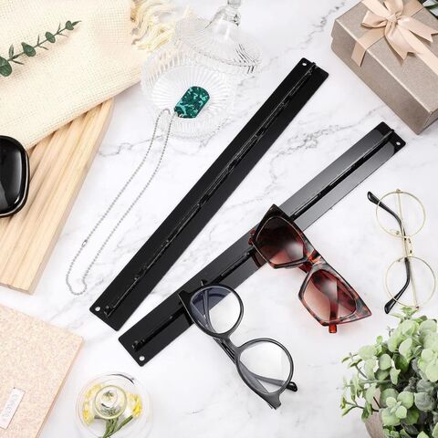 Organizador de Gafas de Sol Acrílico para Montaje en Pared, Estante de Exhibición para Gafas