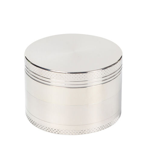 Vierschichtige, kundenspezifische Grinder aus Zinklegierung für gerollte Blätter, Grinder Großhandel, Grinder mit scharfen Zähnen für gerollte Blätter