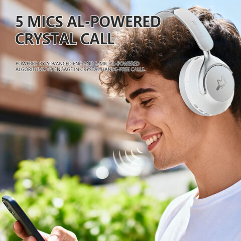 Over-Ear-Wireless-Kopfhörer mit Hybrid-ANC, Transparenzmodus und Schnellladung – Ideal für den täglichen Arbeitsweg