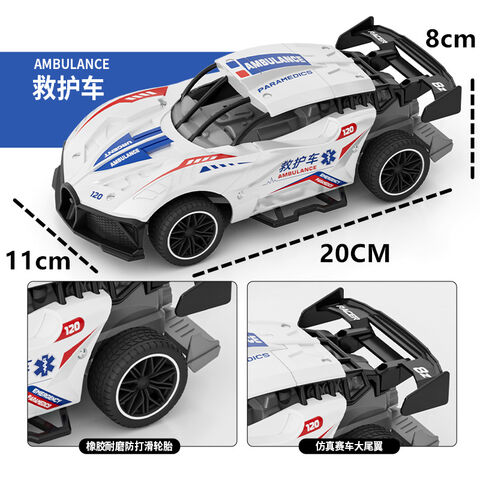 Mini Caminhão de Corrida de Brinquedo em Liga e Plástico para Crianças - Modelo de Carro Cartoon