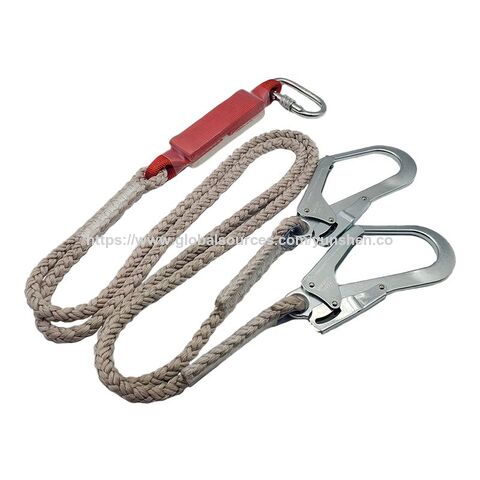 Trabajos de construcción con cinturón de seguridad anticaídas de cuerpo completo con ganchos cromados, cinturón lumbar anticaídas y arnés de escalada