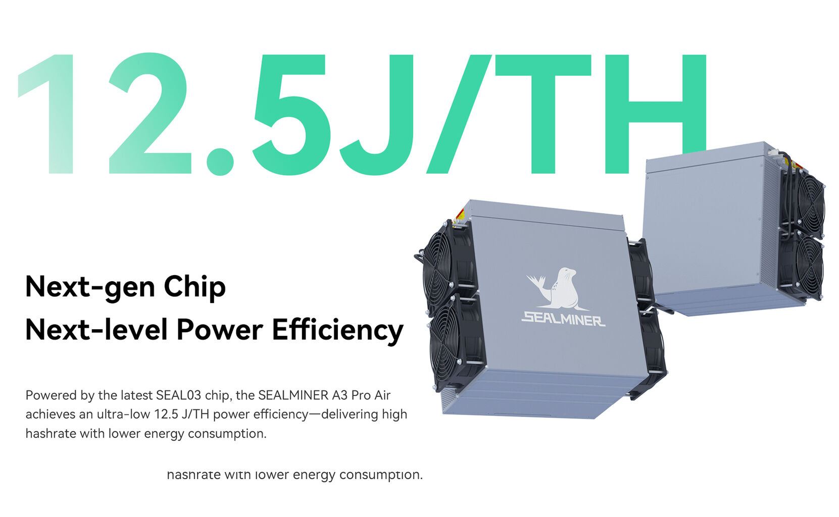 Bitdeer Sealminer A3 Pro Air Hashrate Of 290th/s While Consuming 3625w Of  Power, Resulting In An Energy Efficiency Of 12.5j/th, Bitdeer Sealminer A3  Pro, A3 Pro Air 290tbitcoin, Bitdeer Sealminer A3 Pro290t -