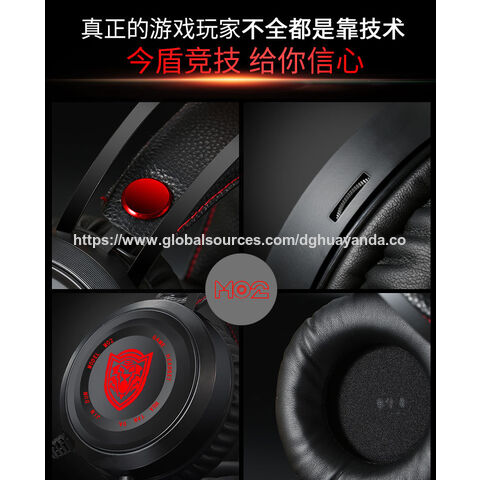 Casque Gaming JINDUN M02, Casque de Jeu RGB à LED 7 Couleurs, Vente Chaude