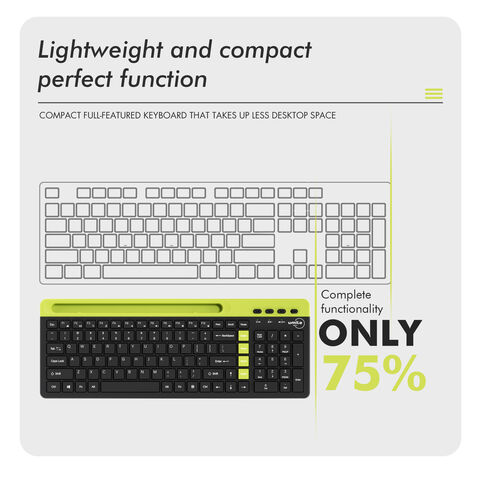 Mini teclado numérico sem fio BT fino e leve, combo de rato, membrana roxa preta, interface UK, periféricos para computador portátil