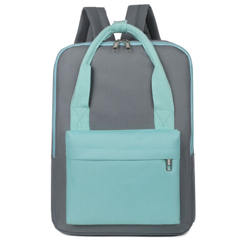 Nouveau sac à dos de style preppy à blocs de couleurs, imperméable et spacieux, sac d'étudiant unisexe.