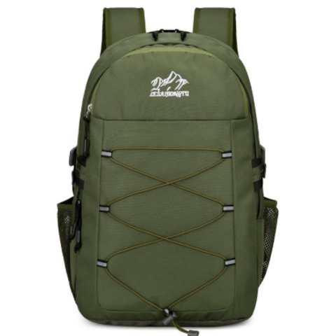 Nouveau Sac à Dos Grande Capacité Couleur Unie pour Usage Extérieur Décontracté, Sac d'École pour Étudiants, Sac de Voyage, Sac pour Ordinateur Portable