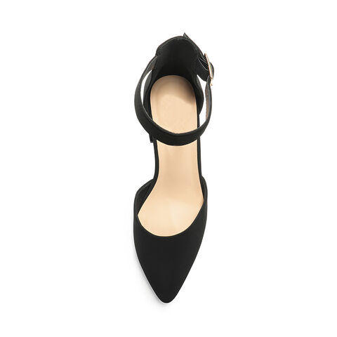 ODM/OEM Venta al por mayor AKH3 W-1 Zapatos de tacón grueso y punta fina elegantes para mujer, para un uso cómodo durante todo el día