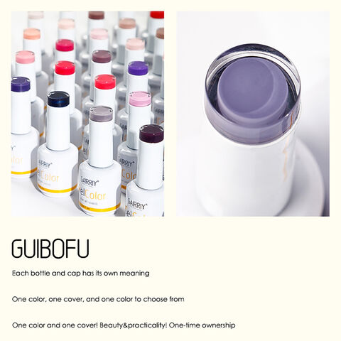 Ensemble de 6 Vernis à Ongles en Gel de 15ml avec Effet Pailleté. Kit de Conception d'Art d'Ongles DIY avec Vernis à Ongles en Gel UV Soak-Off. Gel Vernis à Ongles Pailleté