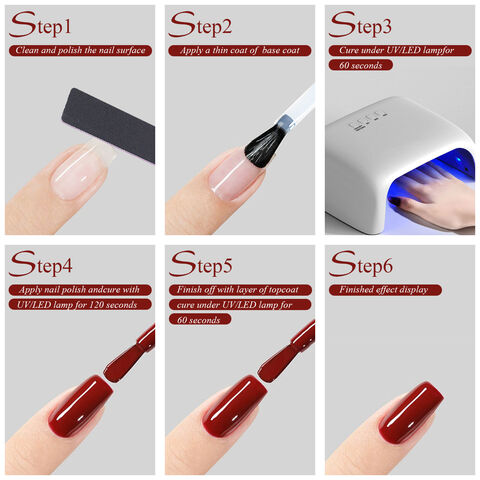 Ensemble de 6 Vernis à Ongles en Gel de 15ml avec Effet Pailleté. Kit de Conception d'Art d'Ongles DIY avec Vernis à Ongles en Gel UV Soak-Off. Gel Vernis à Ongles Pailleté