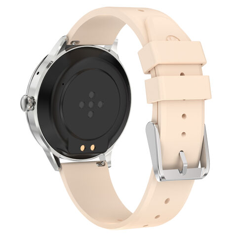 Montre Connectée Fitness AMOLED pour Femme avec Surveillance de la Fréquence Cardiaque et de la Pression Artérielle, IP68 Étanche, Compatible iOS et Android