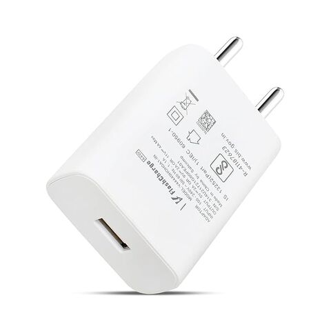 Chargeur super rapide 44W avec prise Inde pour téléphones mobiles USB C Vivo Realme OnePlus