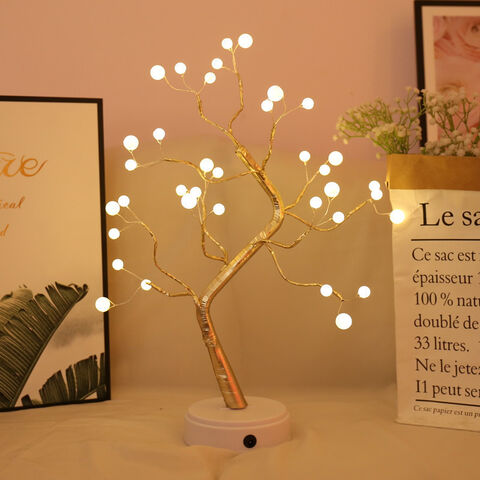 Nueva luz de árbol LEDPearl, luz de noche estrellada, lámpara de decoración interior del hogar, escena de fiesta navideña, diseño, luces de fiesta novedosas