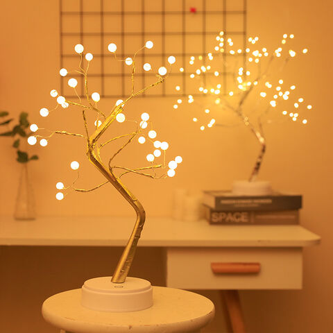 Nueva luz de árbol LEDPearl, luz de noche estrellada, lámpara de decoración interior del hogar, escena de fiesta navideña, diseño, luces de fiesta novedosas