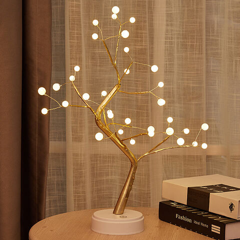 Nueva luz de árbol LEDPearl, luz de noche estrellada, lámpara de decoración interior del hogar, escena de fiesta navideña, diseño, luces de fiesta novedosas