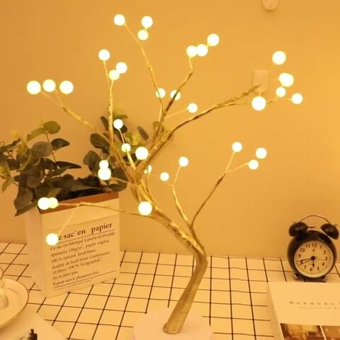 Nueva luz de árbol LEDPearl, luz de noche estrellada, lámpara de decoración interior del hogar, escena de fiesta navideña, diseño, luces de fiesta novedosas