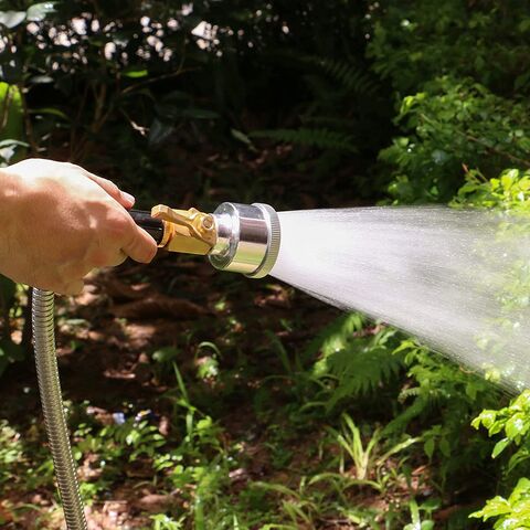 Robinet d'arrêt en laiton robuste 3/4". Robinet d'arrêt pour tuyau d'arrosage. Raccords de tuyau en laiton pour jardin.