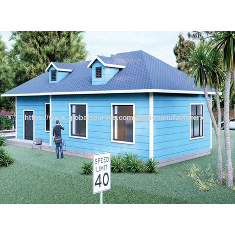 Casa de luxo pré-fabricada com estrutura de aço leve a preço de fábrica