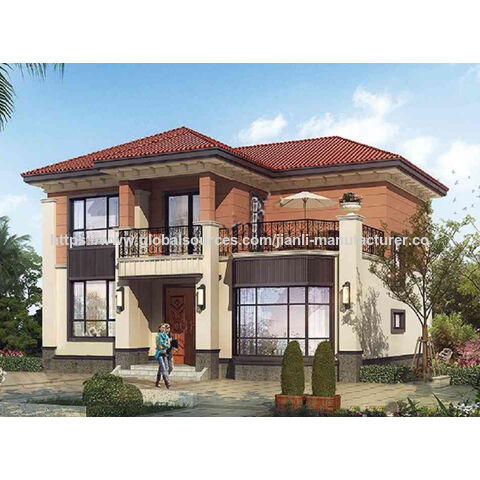 Casa de luxo pré-fabricada com estrutura de aço leve a preço de fábrica