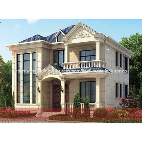 Casa de luxo pré-fabricada com estrutura de aço leve a preço de fábrica