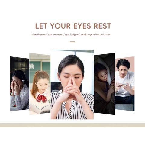 Máquina de Masaje Ocular Inteligente de Belleza de Venta Caliente Compresa Caliente Vibración Presión de Aire Masajeador Ocular Eléctrico
