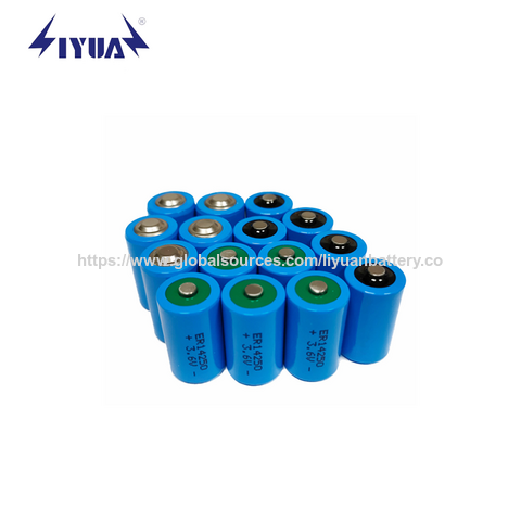 Lisocl2 3.6V 9000mah ER10450 ER12150 ER14250 ER14335 ER18505 ER34615 Litio 8500mAh Celdas de Batería ER26500 con Conector
