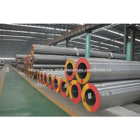 Grand Stock de Tubes en Acier au Carbone Sans Soudure ST35.8 DIN 17175, Tubes de Cuvelage Haute Résistance pour le Transport de Pétrole et de Gaz