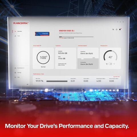 Western Digital 4TB WD Blue SN5000 NVMe Internal Solid State Drive SSD - PCIe Gen 4.0, M.2 2280, Up to 5,500 MB/s - WDS400T4B0E