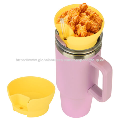 Nuevo Cuenco de Silicona para Snacks para Vaso de 40 oz 2024, Anillo de Snacks Reutilizable OEM