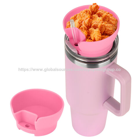 Nuevo Cuenco de Silicona para Snacks para Vaso de 40 oz 2024, Anillo de Snacks Reutilizable OEM