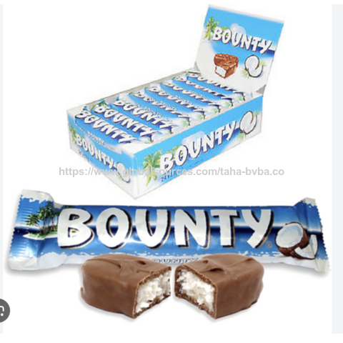 Barre Chocolatée Bounty 100% Pure Qualité 57g Au Meilleur Prix de Gros Pas Cher Bounty Top Barre Chocolatée 21g / Bounty